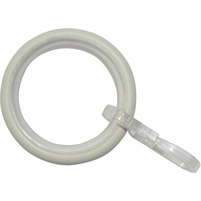 Gardinia Záclonové kroužky Elba s kluznou vložkou Ivory 12 cm x 3 cm – Hledejceny.cz
