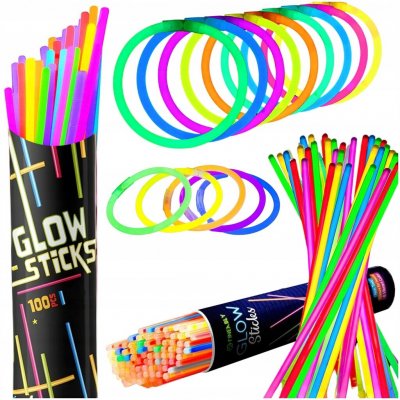 Svítící náramky Lightstick 100 ks barevné – Sleviste.cz