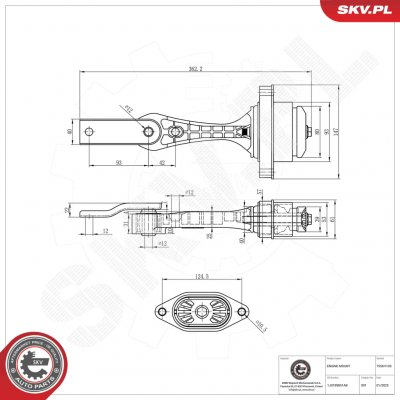 75SKV103 ESEN SKV Zavěšení motoru | Zboží Auto
