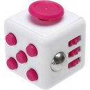 Fidget Cube antistresová kostka Bílo růžový