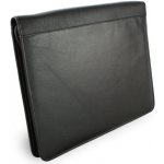 Černá kožená zipová spisovka A4 119-0325-60 – Zboží Dáma