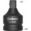 Příslušenství ke gola sadě Genborx Kovaný adaptér 3/4“ F x 1/2“ M 80193412A