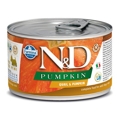 N&D Pumpkin Dog Adult Mini Grain Free quail 140 g – Zboží Mobilmania