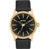 Hodinky Nixon Sentry 38 Leather gold/black sunray