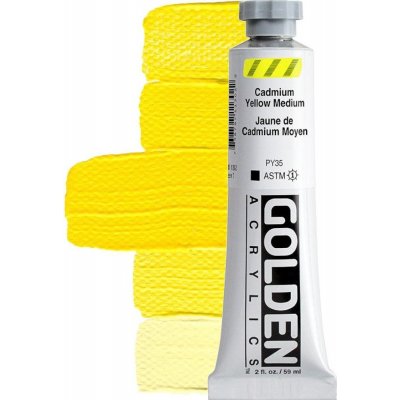 Golden Heavy Body akrylová barva 1130 cadmium yellow medium 59 ml – Sleviste.cz
