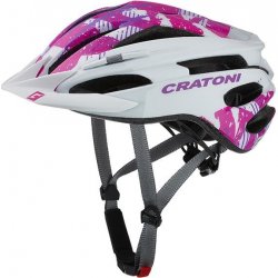 Cyklistická helma CRATONI Pacer Junior white-pink glossy 2021