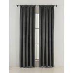 MKLuzkoviny.cz Sametové zatemňovací závěsy Cesar tmavě šedé - 140 x 160 cm (2ks) - řasící stuha – Hledejceny.cz