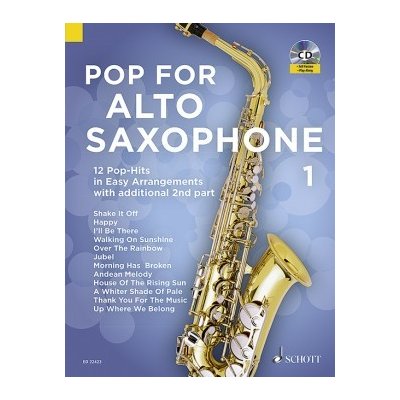 Pop For Alt Saxofone + anline material 12 jednoduchých hitů v úpravě pro alt saxofón – Zboží Mobilmania