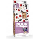 Puur Tyčinky Snack malina a bezinka pro malé exoty 60 g – Hledejceny.cz