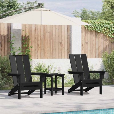 Omaxi 902054 Zahradní lounge nábytek 2 ks Černá 74.5 x 80.5 x 90cm Plast – Hledejceny.cz