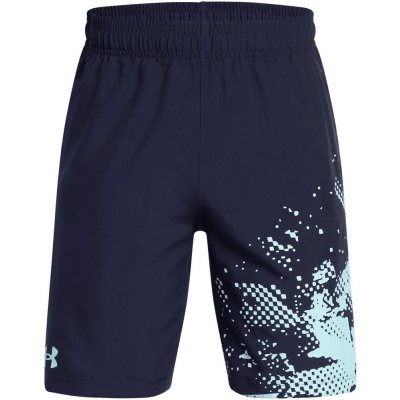 Under Armour UA Tech Woven Graphic short modrá – Zboží Dáma