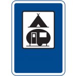 Dopravní značka Tábořiště pro stany a pro obytné přívěsy - IJ14c – Zboží Mobilmania