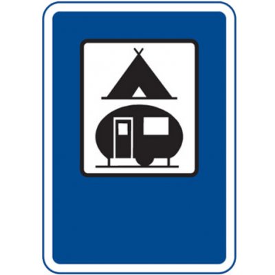 Dopravní značka Tábořiště pro stany a pro obytné přívěsy - IJ14c – Zboží Mobilmania