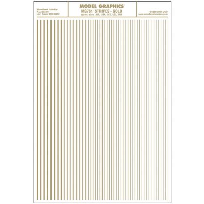 Woodland Scenics propisot pruhy zlaté MG761 – Zboží Dáma Woodland Scenics propisot pruhy zlaté MG761 – Zboží Dáma