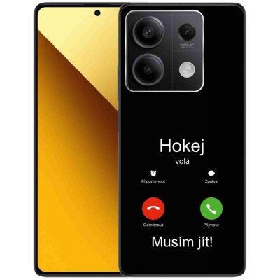 mmCase na Xiaomi Redmi Note 13 5G - hokej volá černé pozadí – Zboží Živě