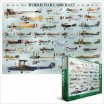 EuroGraphics Letadla 1. světové války World War I Aircrafts 1000 dílků – Zboží Mobilmania