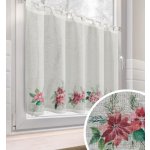 Vánoční dekorační krátká vitrážová záclona do kuchyně BETLEHEM 150x90 cm MyBestHome – Hledejceny.cz