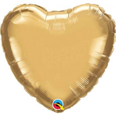 ALBI Balónek fóliový 18 Tvar srdce zlaté – Zboží Mobilmania