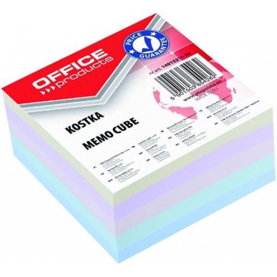 Office Products Záznamní kostky barevné Office Products - 8,5 cm x 8,5 cm x 4 cm / lepená vazba – Zboží Mobilmania
