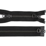 Zip kovový YKK No 5 dělitelný 2 jezdce / dvoucestný 70 cm na kožené bundy Varianta: černá černý nikl, Balení: 1 ks – Hledejceny.cz