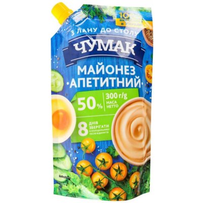 Čumak Majonéza Appetitnyj 50% 300 g – Hledejceny.cz