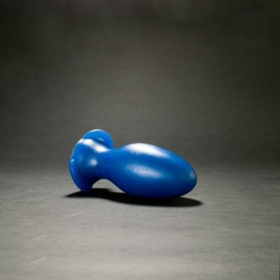 Topped Toys Gape Keeper 85 Blue Steel, prémiový silikonový anální kolík 17 x 6,9 cm