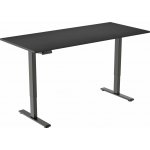 AlzaErgo Table ET2 Essential černý + deska 140×80 cm lamino černá – Zboží Dáma