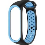 Eternico Sporty pro Xiaomi Mi band 5, 6, 7 solid black and blue APW-XMI7SP-SBB – Hledejceny.cz