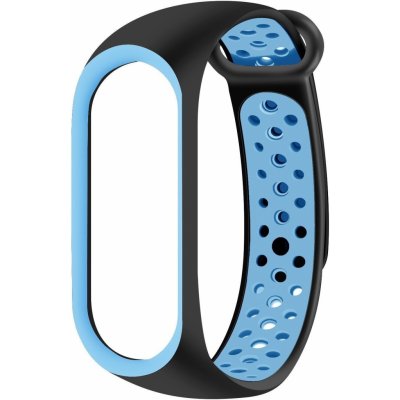Eternico Sporty pro Xiaomi Mi band 5, 6, 7 solid black and blue APW-XMI7SP-SBB – Hledejceny.cz