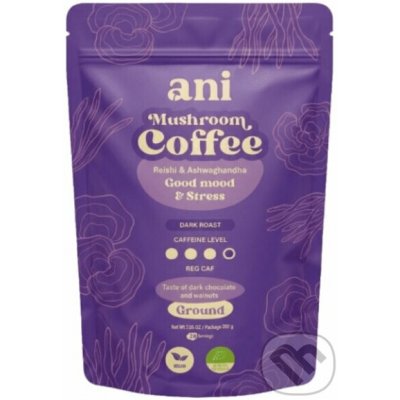 ANi Mushroom Coffee Good mood & Stres zrnková 0,2 kg – Hledejceny.cz