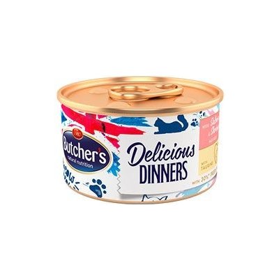 Butchet's Cat Delic. Dinners losos krevety 85 g