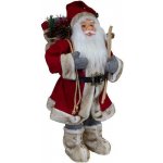 PM Euro Trading vánoční dědeček s lyžemi, červený, 60 cm – Hledejceny.cz