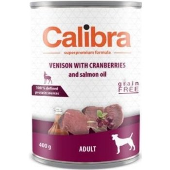 Calibra Dog Adult zvěřina s brusinkami 400 g
