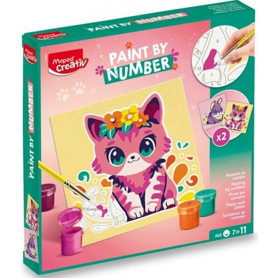 Maped Kreativní sada Creativ Paint by number kočka a králík – Hledejceny.cz