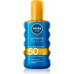 Nivea Sun Protect & Dry Touch neviditelný spray na opalování SPF50 200 ml – Hledejceny.cz