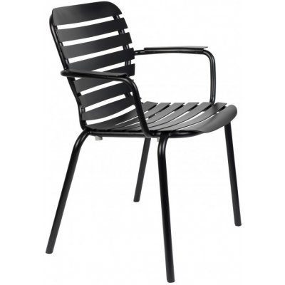 ZUIVER VONDEL Černá kovová zahradní židle – Sleviste.cz