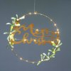 Vánoční osvětlení ACA Lighting Vánoční závěsná dekorace kruh MERRY CHRISTMAS 40 LED teplá bílá na baterie 2xAA IP20 40cm X13401125