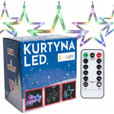 TOOLIGHT LED Závěs CD001-138 s Dálkovým Ovládáním – Hledejceny.cz