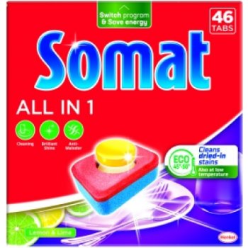 Somat All in 1 Tablety do myčky Lemon 46 ks