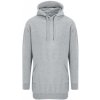 Dámské šaty Just Hoods dámské mikinové šaty JH015 Heather Grey