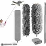 Tulmero Teleskopická prachovka šedá mikrovlákno 40,5 cm - 210 cm – Sleviste.cz