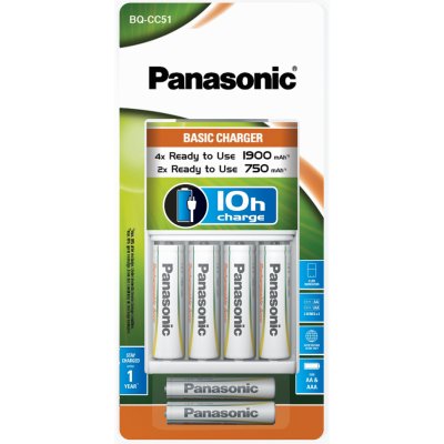 Panasonic K-KJ51MGD42E BQ-CC51E + 4xR6 1900mAh 2xR3 750mAh Ready to Use BTR330111-00 – Hledejceny.cz