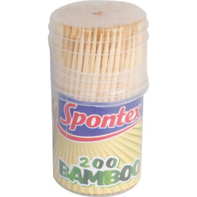 Spontex 97018104 Párátka bambus v umělohmotném pouzdře 200ks - Spontex – HobbyKompas.cz