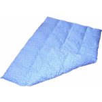 Lina Péřová přikrývka modrá s bílými peříčky 10% prachového peří zbytek obsahuje kvalitní husí drané peří 90x130 – Hledejceny.cz