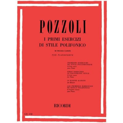Primi Esercizi Di Stile Polifonico 50 Piccoli Canoni Per Pianoforte pro klavr 910799 – Hledejceny.cz