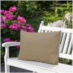 Mondo Zahradní polštář voděodolný tmavě béžový Béžová 50x70 – Zboží Mobilmania