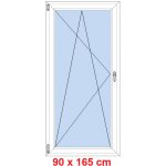 Soft Balkonové dveře otevíravé a sklopné Antracit krupička/bílá levé 90 x 165 cm – Hledejceny.cz