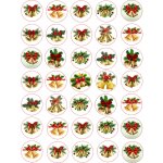 Jedlé obrázky na cupcakes - zvonky - 3 cm Jedlý papír – Zboží Dáma
