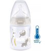 Láhev a nápitka Nuk Kojenecká láhev First Choice Temperature Control beige 47386 150 ml