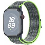 Apple Watch 45mm jasně zelený/modrý provlékací sportovní řemínek Nike MTL43ZM/A – Sleviste.cz